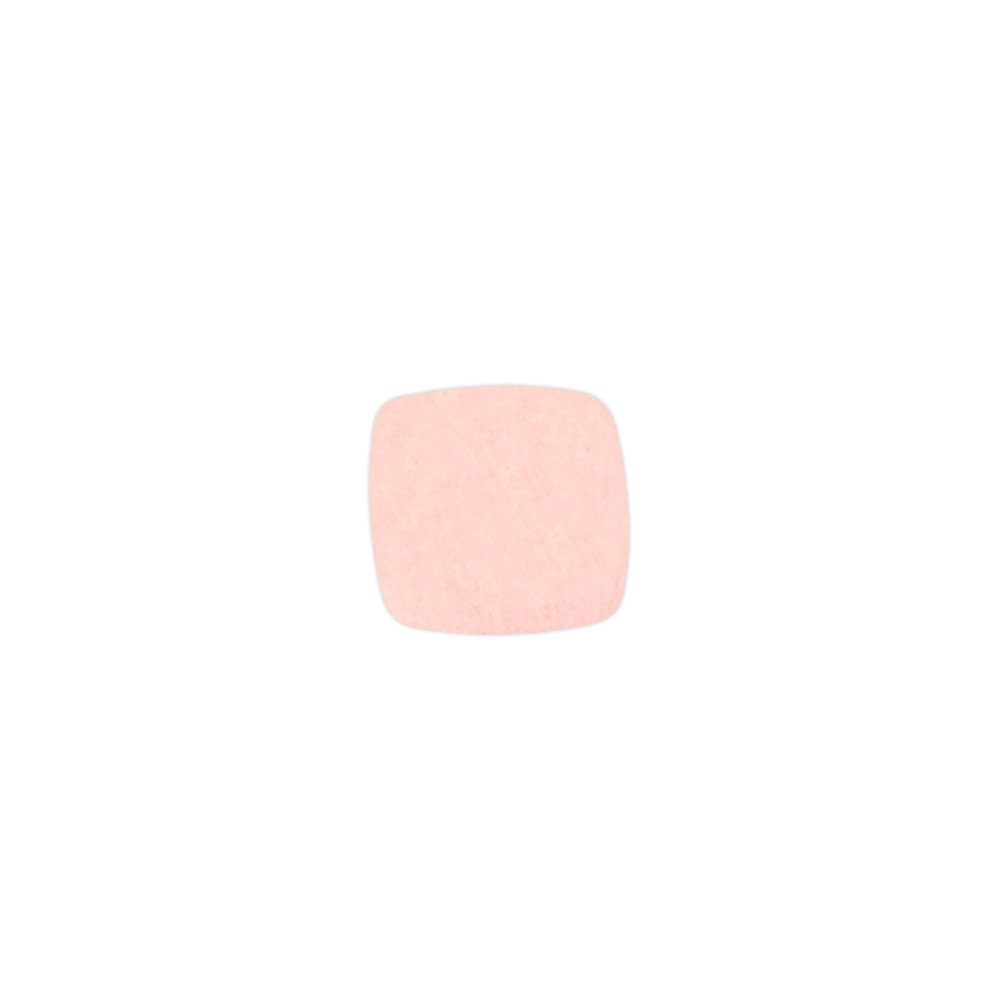 Metal Stamping Blanks Rose Gold Filled Rounded Square, 11mm (.43"), 24 Gauge
